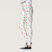 Leggings flocon rouge et vert (Gauche)