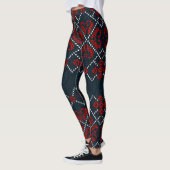 Leggings Flocons de Neige Bleus  (Gauche)