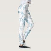Leggings Flocons de neige bleus d'aquarelle (Droite)