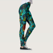 Leggings Flor virtuel em azul gradiente, estilhaçada (Droite)