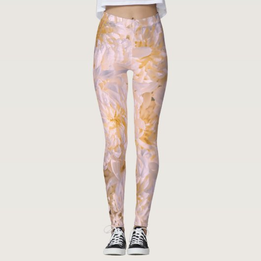 Leggings floraison de chrysanthème (Devant)