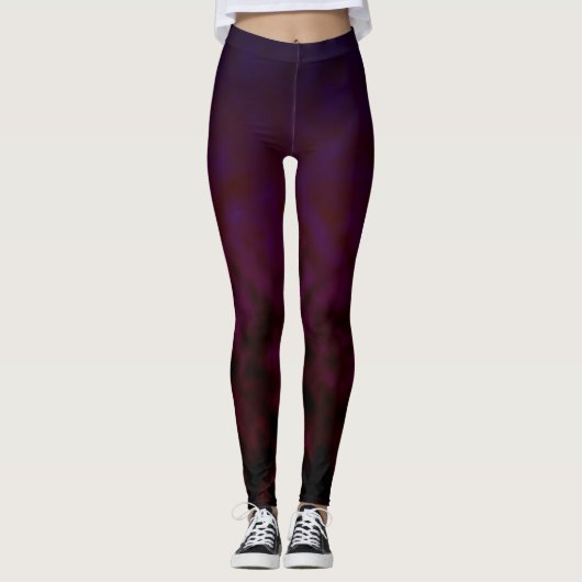 Leggings Floraison nocturne (Devant)