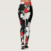 Leggings Floral Black Arrière - plan (Dos)