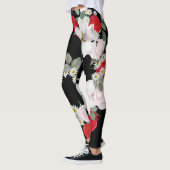 Leggings Floral Black Arrière - plan (Gauche)