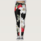 Leggings Floral Black Arrière - plan (Devant)