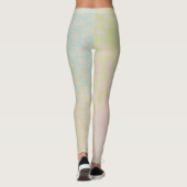 Leggings Floral bleu or Abstrait (Dos)