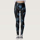 Leggings Floral bleu Shimmer 2 (Devant)