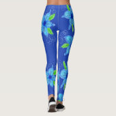 Leggings Floral Blue Star (Dos)