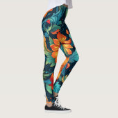 Leggings Floral Boho Art Motif (Droite)