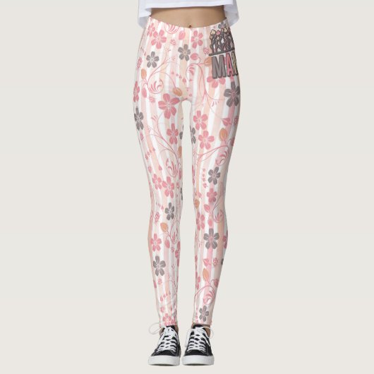 Leggings Floral Boho Mama (Devant)