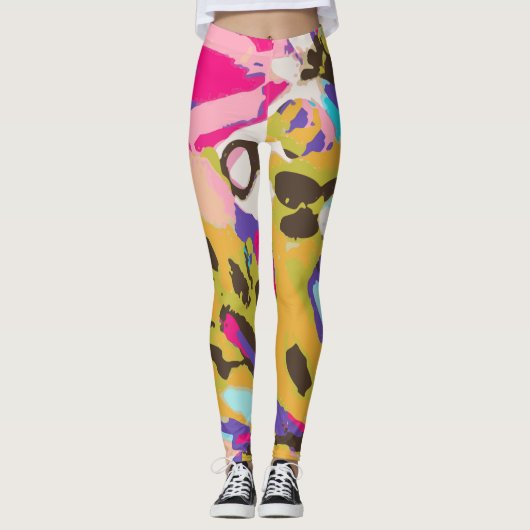 Leggings Floral Boho rose I (Devant)