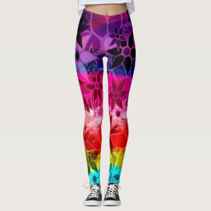 Leggings Floral coloré #8