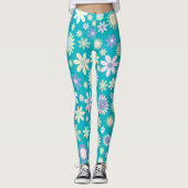 Leggings/Floral Daisies Leggings (Voorkant)