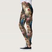 Leggings Floral de paon vintage (Gauche)