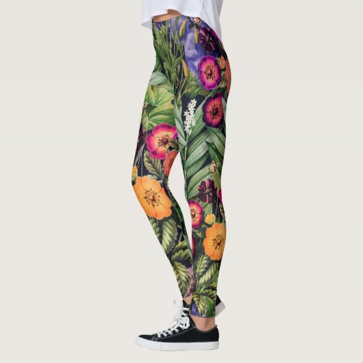 Leggings Floral de prairie rose (Gauche)