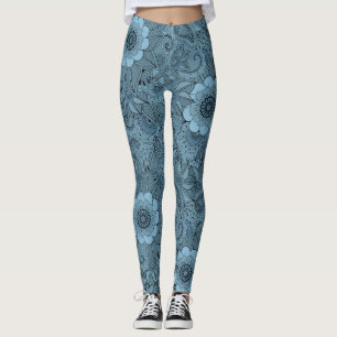 Leggings Floral décoratif