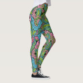 Leggings Floral décoratif/Mandala (Droite)