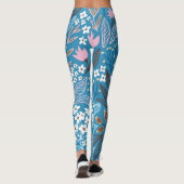 Leggings Floral Ditzy : Design Vintage de printemps. (Dos)