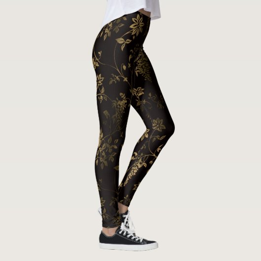 Leggings Floral doré (Droite)