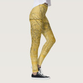 Leggings Floral doré Abstrait (Droite)