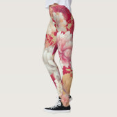 Leggings Floral élégant rouge (Gauche)