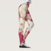 Leggings Floral élégant rouge (Droite)