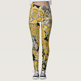 Leggings Floral Ethnique : Texture Créative De Paisley.