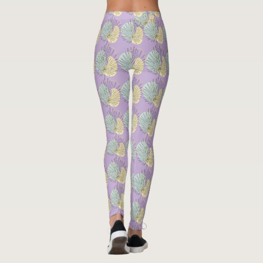 Leggings Floral géométrique Abstrait (Dos)