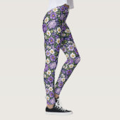 Leggings floral lilas (Droite)