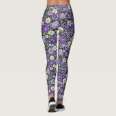 Leggings floral lilas (Dos)