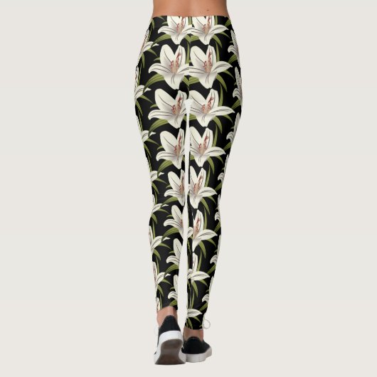 Leggings Floral Lilly blanc (Dos)