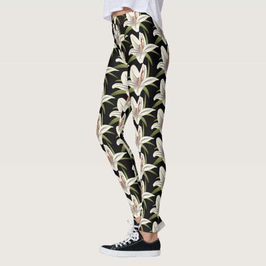 Leggings Floral Lilly blanc (Gauche)