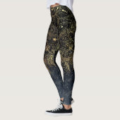 Leggings Floral Mandala or bleu (Gauche)