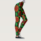 Leggings Floral Modern Boho Elegant Abstract Pattern #504 (Droite)
