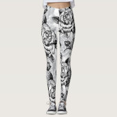 Leggings Floral moderne élégant (Devant)