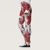 Leggings Floral moderne.Fleurs de printemps. (Gauche)