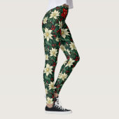 Leggings Floral Motif de Noël (Droite)