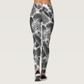 Leggings Floral noir blanc (Dos)