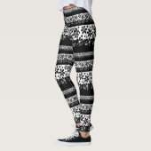 Leggings Floral noir et blanc (Gauche)