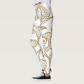 Leggings Floral Oriental : Ethnique Carrelée. (Gauche)