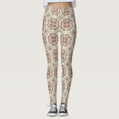 Leggings Floral Oriental Motif ethnique (Devant)