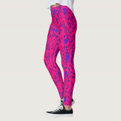 Leggings Floral pattern.01.FR.Green BPink BG (Gauche)