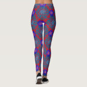 Leggings Floral pattern.05.FR.Bluex4b Rouge BG (Dos)