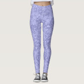 Leggings Floral Périwinkle bleu pourpre (Devant)