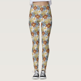 Leggings Floral plat biologique