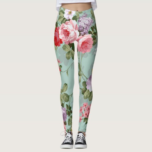 Leggings Floral populaire (Devant)