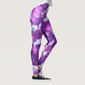 Leggings Floral pourpre (Droite)