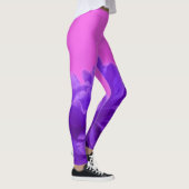 Leggings Floral pourpre et framboise (Droite)