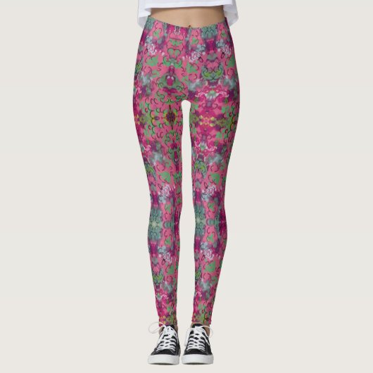 Leggings Floral rose (Devant)