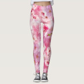 Leggings floral rose (Devant)